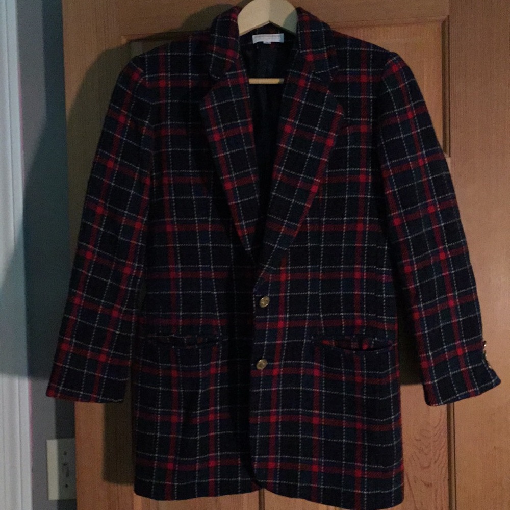 Vintage Brooks Brothers plaid wool blazer SOLD